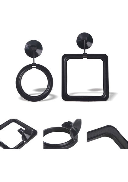 B Tarzı Zrdr Akvaryum Yüzük Balık Tankı Istasyonu Yüzen Yiyecek Tepsisi Kare Daire Aksesuarı Su Bitkisi Batıklığı Emme Kupası (Yurt Dışından) indirimleri