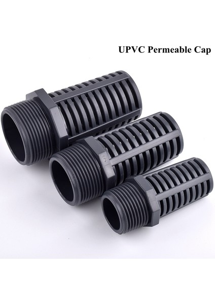 3ı4 Inç Stili 1 Bilgisayar ~2 Erkek Dişli Upvc Akvaryum Su Pompası Filtresi Balık Tankı Su Giriş Filtresi Pvc Boru Bağlantısı Geçirgen Kapağı Süzgeç Örgü (Yurt Dışından)