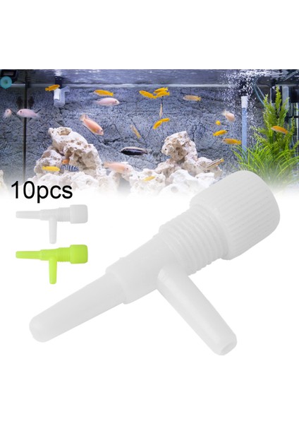 Beyaz Stil Akvaryum Hava Regülatörü Akış Boru Bölücü Valf Ayarlanabilir Oksijen Pompası Tank Hacmi Kontrol Valfi (Yurt Dışından) fiyatları