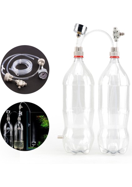 No.1 Tarzı Akvaryum Bitkili Tank Co2 Jeneratör Sistemi Seti Basınç Göstergesi Hava Akış Ayar Ventili Co2 Valfı Difüzörü (Yurt Dışından) fırsatları
