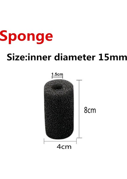 H78MM D15MM (Sünger) Stili 1 Parça Sünger Akvaryum Filtre Koruyucu Kapağı Frimp Tank Giriş Havuzu Siyah Köpük Akvaryum Filtre Aksesuarları (Yurt Dışından)