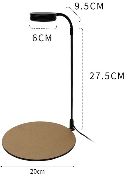 Ordu Yeşili Tarzı Akvaryum Işığı USB Balık Tankı Spot Işıklı Mini Peyzaj Su Ürünleri Işık ile Ahşap Dekorasyon Lambası Aydınlatma Klip Lamba 5W (Yurt Dışından)