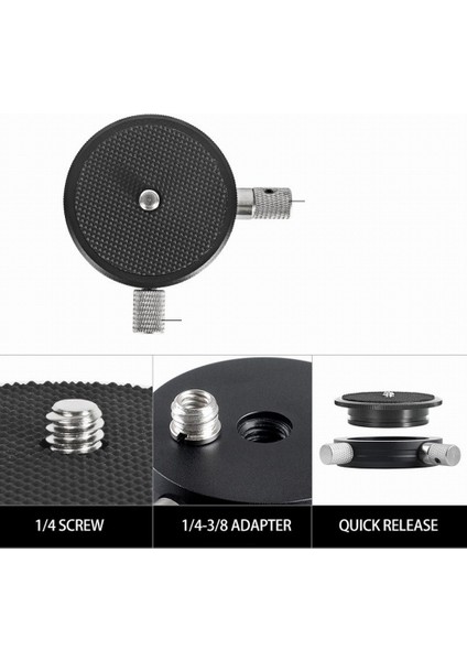 Bexın Qr-02 360 Degree Rotating Panoramic Head (Siyah) (Yurt Dışından)