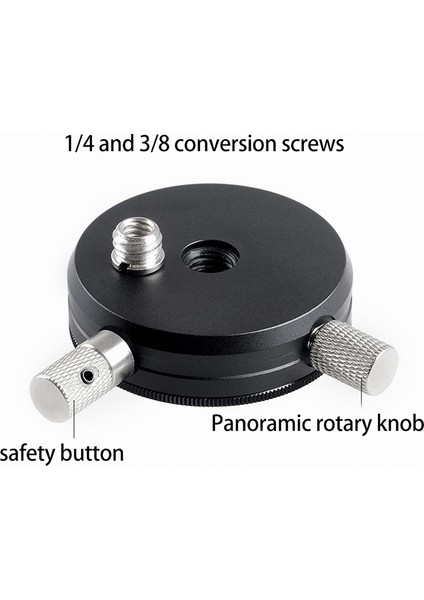 Bexın Qr-02 360 Degree Rotating Panoramic Head (Siyah) (Yurt Dışından)