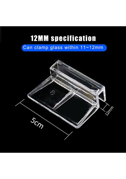 12 mm Tarzı Balık Tankı Tutucu Kelepçe Standı Kelepçe Akvaryum Kapağı Akrilik Destek Tutucu Cam Kapak Plakası Kelepçe Aksesuarları (Yurt Dışından)