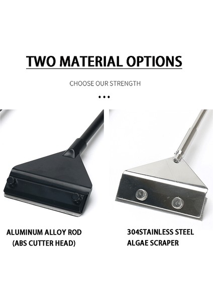 A-40CM Tarzı Akvaryum Paslanmaz Çelik Balık Tankı Yosun Temizleme Kazıyıcı Bıçak Sucul Bitkiler Sucul Temizlik Çok Fonksiyonlu Temizlik Aracı Seti (Yurt Dışından) fiyatları