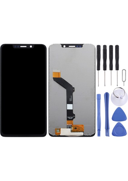 Motorola One (P30 Play) Için Digitizer Tam Yerleştirmeli Tft LCD Ekran (Siyah) (Yurt Dışından)