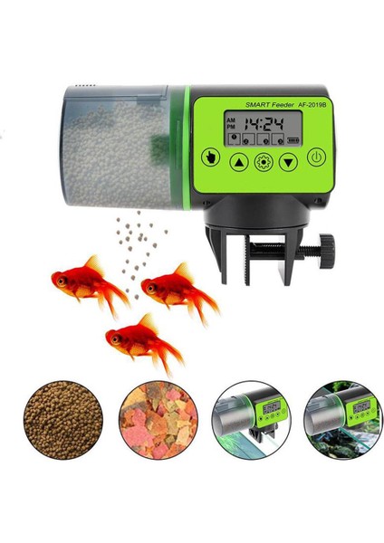 C Stili Otomatik Balık Yemleyici LCD Gösterge Zamanlayıcı Akvaryum Aksesuarları Balık Tankı Otomatik Zamanlama Yem Dağıtıcısı Otomatik Balık Besleyici (Yurt Dışından) fırsatları
