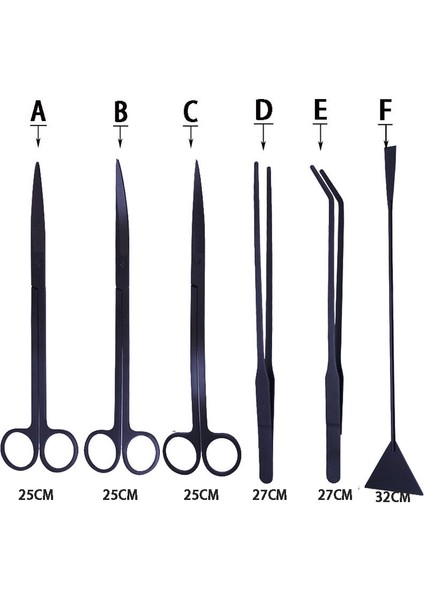 B-4 Stili Akvaryum Araçları Seti Bitki Pensleri ve Diğerleri Çim Paslanmaz Çelik Temizleme Araçları Bitkiler Balık Tankı Aksesuarı (Yurt Dışından) fırsatları