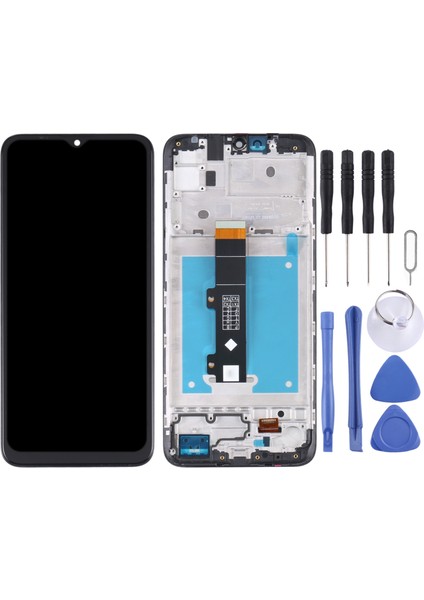 Motorola Moto E20 Sayısallaştırıcı Için Tft LCD Ekran Çerçeve ile Tam Yerleştirme (Yurt Dışından)