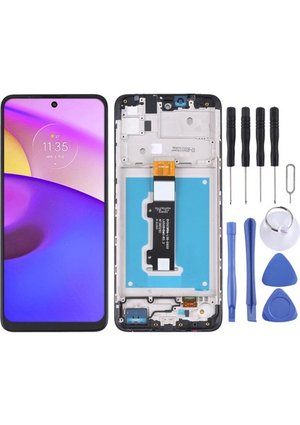 Motorola Moto E40 / E30 Sayısallaştırıcı Için Tft LCD Ekran Çerçeve ile Tam Yerleştirme (Yurt Dışından)