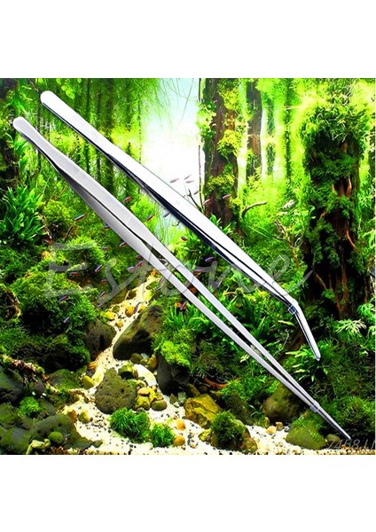 Dirsek Stili 38CM 30 cm Balık Tankı Maşası Akvaryum Paslanmaz Çelik Canlı Bitki Tankı Cımbız G03 Dro (Yurt Dışından) modelleri