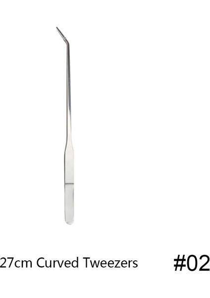 27CM Eğri Cımbız Stili Akvaryum Tankı Akvascape Araçları Akvaryum Veya Cımbız Aracı Paslanmaz Çelik Su Bitkileri Araçları Akvaryum Bakımı Için (Yurt Dışından)