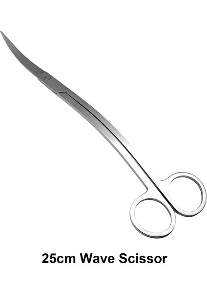 25CM Dalga Makas Stili Akvaryum Aracı Bitki Maşası Veya Paslanmaz Çelik Spatula Yosun Temizleyici Saklama Tutucu Temizlik Aracı Balık Tankı Aksesuarı (Yurt Dışından)