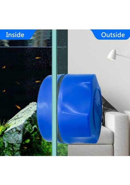 Siyah Stil Tank Manyetik Akvaryum Balık Temiz Fırça Cam Yüzen Yosun Kazıyıcı Eğri Cam Temizleyici Sünger Aracı Pencere Temizleme Mıknatıs (Yurt Dışından) fırsatları