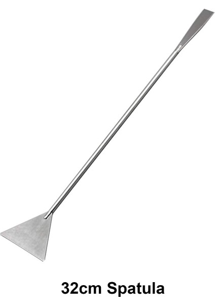 32CM Spatula Stili 1 Adet Akvaryum Araçları Seti Balık Tankı Veya Cımbız Spatula Yosun Temizleyici Depolama Rafı Paslanmaz Çelik Sucul Bitkiler Akvaryum Düzenleme Aracı (Yurt Dışından)