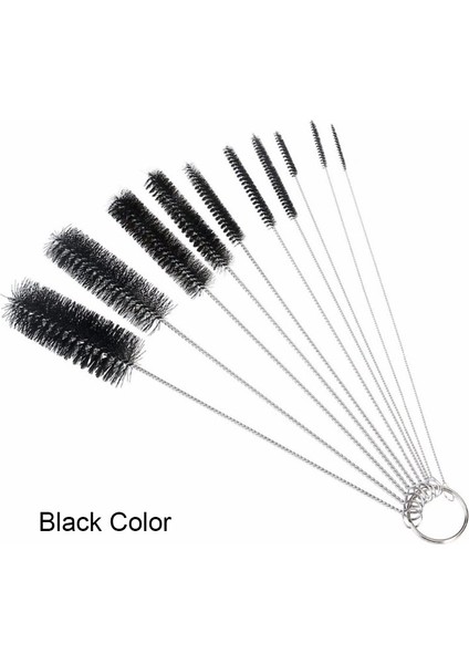 Siyah Stil 20 Santimetre Akvaryum Boru Boru Temizleme Fırçası Paslanmaz Çelik Su Filtresi Hava Tüpü Esnek Tek Uçlu Hortum Akvaryum Aksesuarları (Yurt Dışından)