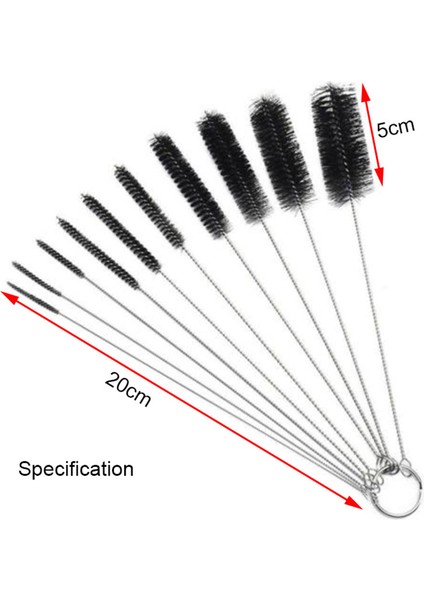 Siyah Stil 20 Santimetre Akvaryum Boru Boru Temizleme Fırçası Paslanmaz Çelik Su Filtresi Hava Tüpü Esnek Tek Uçlu Hortum Akvaryum Aksesuarları (Yurt Dışından) modelleri