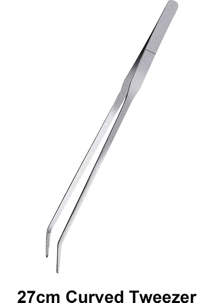 27CM Eğri Cımbız Stili Akvaryum Aracı Bitki Maşası Veya Paslanmaz Çelik Spatula Yosun Temizleyici Saklama Tutucu Temizlik Aracı Balık Tankı Aksesuarı (Yurt Dışından)