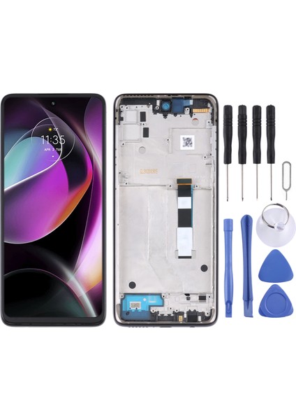 Motorola Moto G 5g Sayısallaştırıcı Için Tft LCD Ekran Çerçeveli Tam Yerleştirme (Mor) (Yurt Dışından)