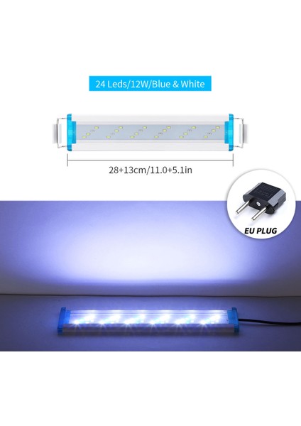 SDW-B30BW-EU Stili Akvaryum LED Işık Süper Ince Balık Tankı Su Bitkisi Peyzaj Büyüme Aydınlatma Parlak Klip Lambası cm Için Balık Tankı (Yurt Dışından)