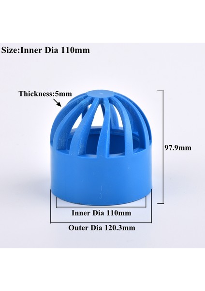 Iç Çap 110MM Stili 1 Bilgisayar Pvc Nefes Alabilen Kepçe Akvaryum Balık Tankı Geçirgen Ekran Yuvarlak Hava Kanalı Havalandırma Kapağı Su Borusu Bağlantı Parçaları (Yurt Dışından)