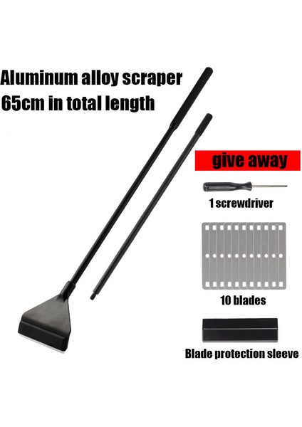 A-65CM Tarzı Akvaryum Paslanmaz Çelik Balık Tankı Yosun Temizleme Kazıyıcı Bıçak Sucul Bitkiler Sucul Temizlik Çok Fonksiyonlu Temizleme Aracı Seti (Yurt Dışından)
