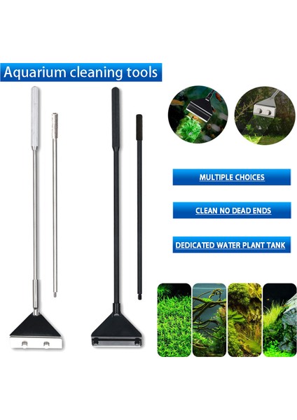 A-65CM Tarzı Akvaryum Paslanmaz Çelik Balık Tankı Yosun Temizleme Kazıyıcı Bıçak Sucul Bitkiler Sucul Temizlik Çok Fonksiyonlu Temizleme Aracı Seti (Yurt Dışından) modelleri