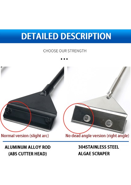 A-65CM Tarzı Akvaryum Paslanmaz Çelik Balık Tankı Yosun Temizleme Kazıyıcı Bıçak Sucul Bitkiler Sucul Temizlik Çok Fonksiyonlu Temizleme Aracı Seti (Yurt Dışından) fırsatları