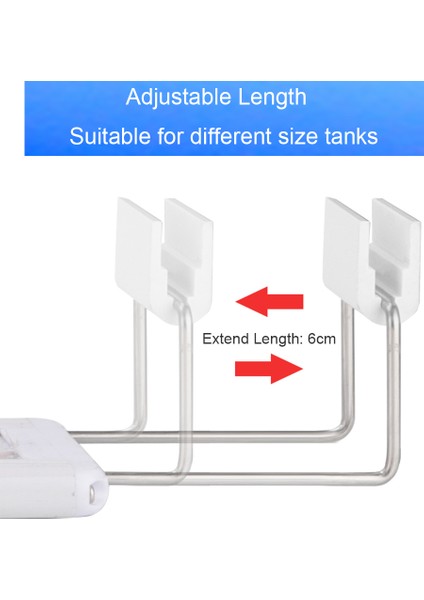 A500-BW Eu-Fiş Stili Süper Ince LED Akvaryum Aydınlatma Sucul Bitki Işıkları Uzatılabilir Su Geçirmez Klips Lambası Için Balık Tankı (Yurt Dışından)