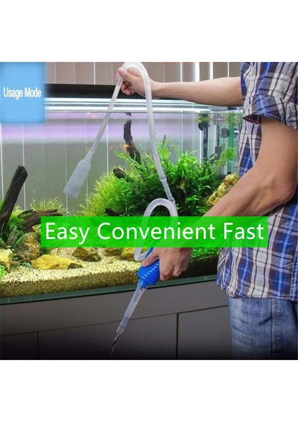 170CM Tarzı 1 Adet Yarı Otomatik Akvaryum Temizlik ve Su Değiştirme Değiştirici Kum Akvaryum Basit Balık Tankı Vakum Sifon Pompası Temizleyici (Yurt Dışından) fiyatları