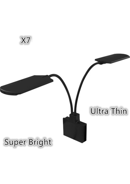 X5-B-Bw Eu Fiş Stili Süper Ince LED Akvaryum Aydınlatma Taze Bitkiler Büyüme Işığı 10W Su Bitkileri Aydınlatma Klipsli Lamba Balık Nano Tanklar Için (Yurt Dışından)