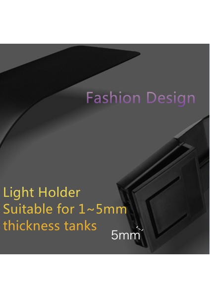 X5-B-Bw Eu Fiş Stili Süper Ince LED Akvaryum Aydınlatma Taze Bitkiler Büyüme Işığı 10W Su Bitkileri Aydınlatma Klipsli Lamba Balık Nano Tanklar Için (Yurt Dışından)