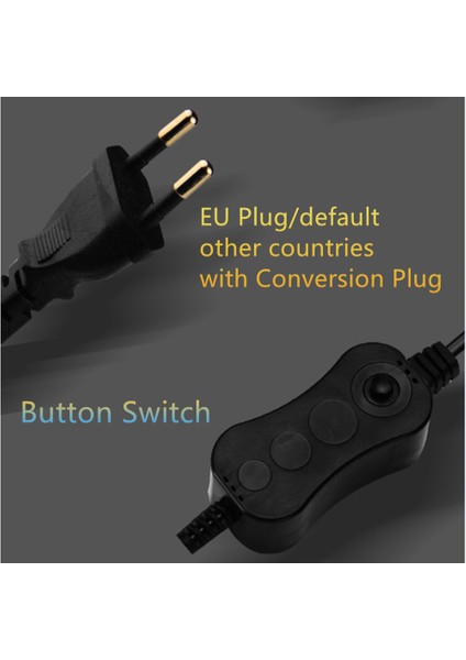X5-B-Bw Eu Fiş Stili Süper Ince LED Akvaryum Aydınlatma Taze Bitkiler Büyüme Işığı 10W Su Bitkileri Aydınlatma Klipsli Lamba Balık Nano Tanklar Için (Yurt Dışından)