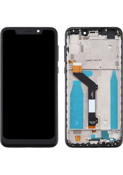 Motorola Moto One (P30 Play) Sayısallaştırıcı Için Tft LCD Ekran Çerçeveli Tam Yerleştirme (Siyah) (Yurt Dışından)