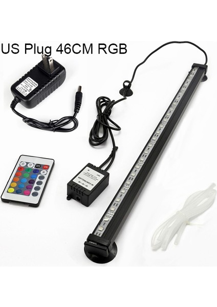 Abd Tak 46 cm Stili Uk Us Ab Eu Tak Çeşitli Renklerde Rgb LED Balık Tankı Oksijenliği Hava Kabarcığı Işık Suya Daldırılabilir Lamba Su Geçirmez (Yurt Dışından)