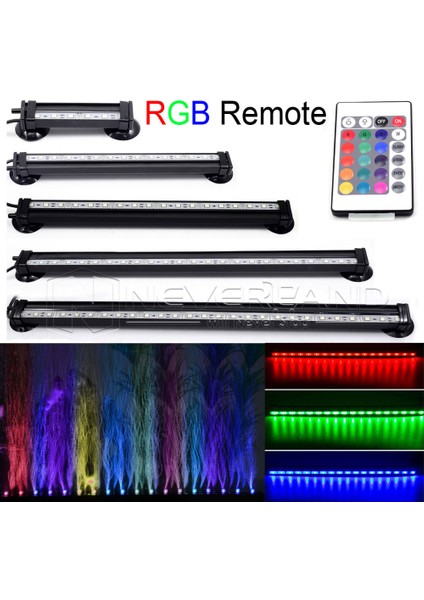 Abd Tak 46 cm Stili Uk Us Ab Eu Tak Çeşitli Renklerde Rgb LED Balık Tankı Oksijenliği Hava Kabarcığı Işık Suya Daldırılabilir Lamba Su Geçirmez (Yurt Dışından)