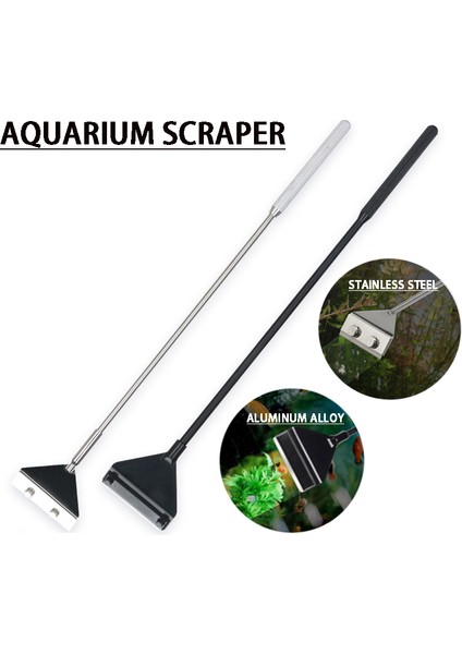 B- 90CM Tarzı Paslanmaz Çelik Akvaryum Balık Tankı Yosun Kazıyıcı Bıçak Sucul Bitki Ot Temizleme Çoklu Araç Temizleyici Kiti Seti (Yurt Dışından) modelleri