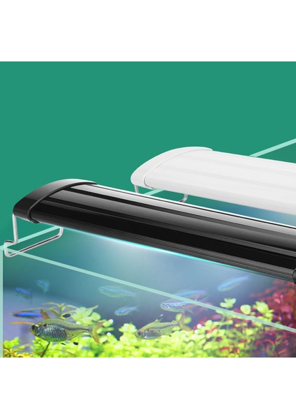 YX-J210 Siyah Gövde Stili Akvaryum LED Aydınlatma cm Yükseklik Balık Tankı Işık Lambası Uzatılabilir Braketlerle Beyaz ve Mavi Led'ler Akvaryumlar Için Uygun (Yurt Dışından) indirimleri