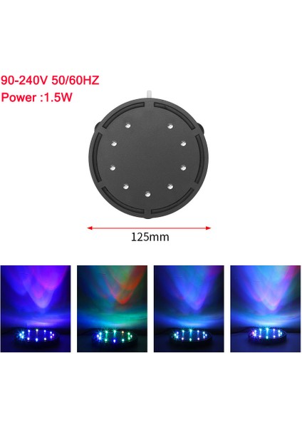 Q12 Stili cm Rgb LED Akvaryum Lambası Balık Tankı Dalgıç Işık Su Altı Hava Kabarcığı Oksijen Lambası Ab Abd Fiş Balık Tankı Işığı (Yurt Dışından)
