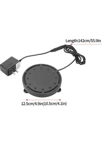 Q12 Stili cm Rgb LED Akvaryum Lambası Balık Tankı Dalgıç Işık Su Altı Hava Kabarcığı Oksijen Lambası Ab Abd Fiş Balık Tankı Işığı (Yurt Dışından)