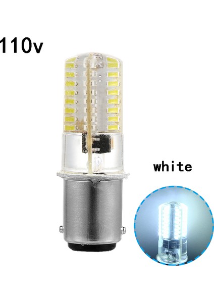 110V Beyaz Stil Süper Parlaklık Kristal Lamba LED Işık Dikiş Makinesi Için BA15D LED Mısır Ampuller 2.6W Smd Işıklar (Yurt Dışından)