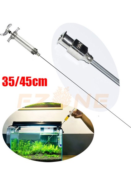 48CM Ileri Şırınga Stili Akvaryum Aksesuarı Yüksek Kaliteli Şırınga ve cm Şırınga Iğnesi ile Bitki Gübresi Kökleri Balık Bitki Tankı Için (Yurt Dışından) fiyatları