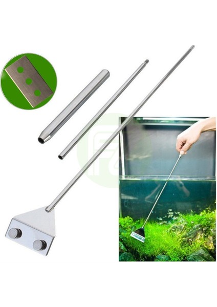 65CM Tarzı Akvaryum Cam Temizleyici Set Paslanmaz Çelik Akvaryum Balık Tankı Yosun Kazıyıcı Su Bitkileri Yosun Kazıyıcı Jilet Çim (Yurt Dışından) fiyatları