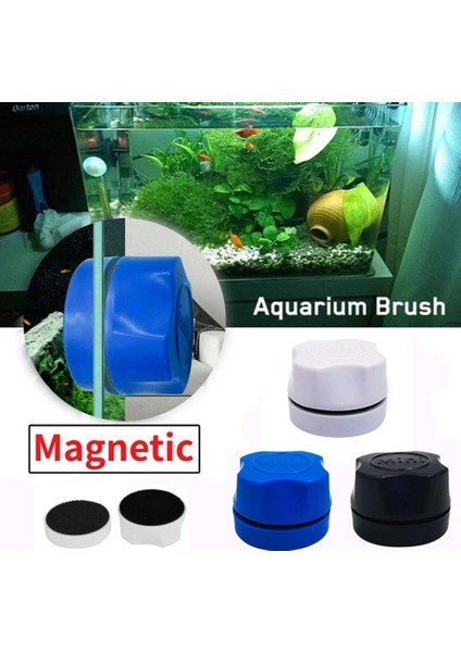 Siyah Stil Akvaryum Balık Tankı Manyetik Temiz Fırça Cam Yosunu Temizleyici Temizleyici Süpürge Fırça (Yurt Dışından) modelleri