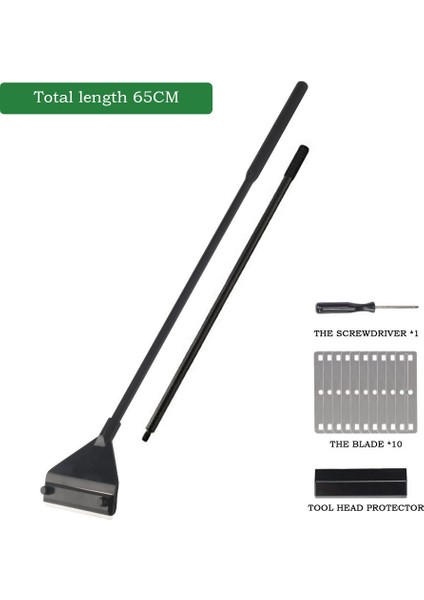 TYPE1-65CM Stili Akvaryum Temizleme Araçları Akvaryum Tankı Temizleme Seti Balık Ağı Kaya Taraması Yosun Kazıyıcı Çatal Sünger Fırça Cam Temizleyici Kiti (Yurt Dışından)