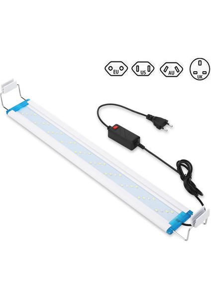 500 Beyaz-Mavi Tarzı Akvaryum LED Işık, Balık Tankı Manzara Izleme Peyzajı, Su Yosunu LED Işık, Genişletilebilir cm Su Geçirmez Kelepçe Işık (Yurt Dışından) modelleri