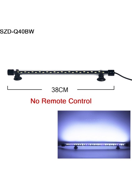 SZD-Q40BW Stili Rgb Akvaryum Lambası cm Uzaktan Kumandalı Dalış Lambası Renkli Lamba Bitkiler Için Balık Tankı Gerekli Amfibi Kullanım (Yurt Dışından)