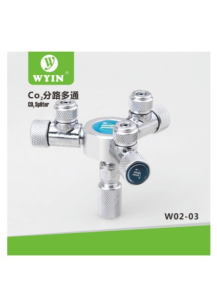 W0203 Stili Zrdr Wyın Akvaryum Çok Yollu Co2 Bölücü Dağıtıcı Iğne Valf Paslanmaz Çelik Kontrol Valf Balon Sayacı Regülatör (Yurt Dışından)