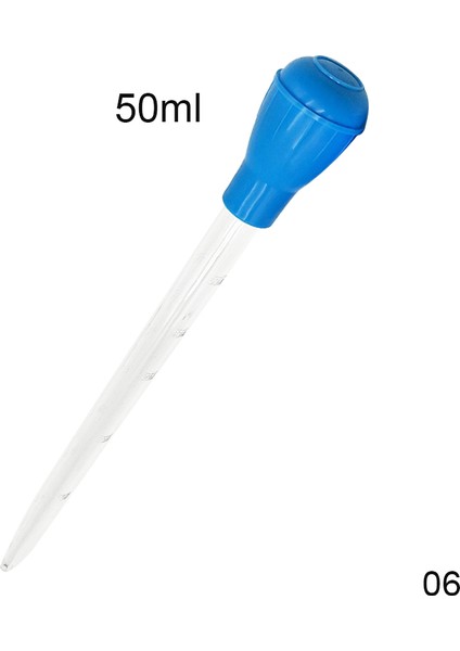 50ML Mavi Stil Akvaryum Temizleyici Pompa ml cm Malzeme Tüp Temizleme Aracı Pipet Balık Tankı Sifon Pompa Su Değiştirme Akvaryum Pipet Mangal (Yurt Dışından)